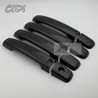 for Nissan Qashqai J10 2006 - 2013 ABS Carbon Fiber Black Handle Cover Trim Dualis 2007 2008 2009 2010 2011 2012 Car Accessories