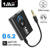 ML300 1Mii แบบพกพา Bluetooth 5.2เครื่องรับส่งสัญญาณเสียง aptX LL 280mAh แบตเตอรี่3.5มม. AUX BLUETOOTH ADAPTER สำหรับทีวีรถ PCS