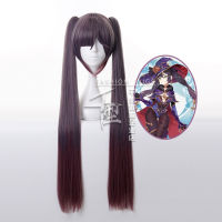 เกม Genshin Impact Mona tails วิกผมยาวคอสเพลย์เครื่องแต่งกายผมสังเคราะห์ทนความร้อน Women Party Wigs