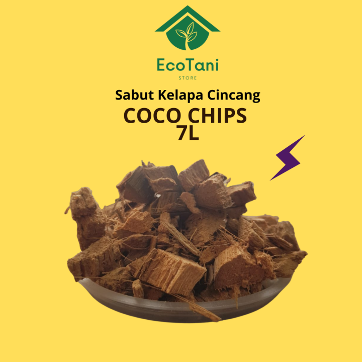ECOTANI 7L Coco Chip (Medium Size) Sabut Kelapa Cincang Coconut Husk