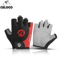 hotx【DT】 Gloves Men Half Cycling Breathable Anti Shockproof Motobicycle