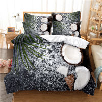 Coconut New Products Bedding Duvet Cover 3D Digital Printing Bed Sheet Fashion Design 2-3Piece Quilt Cover Bedding Set