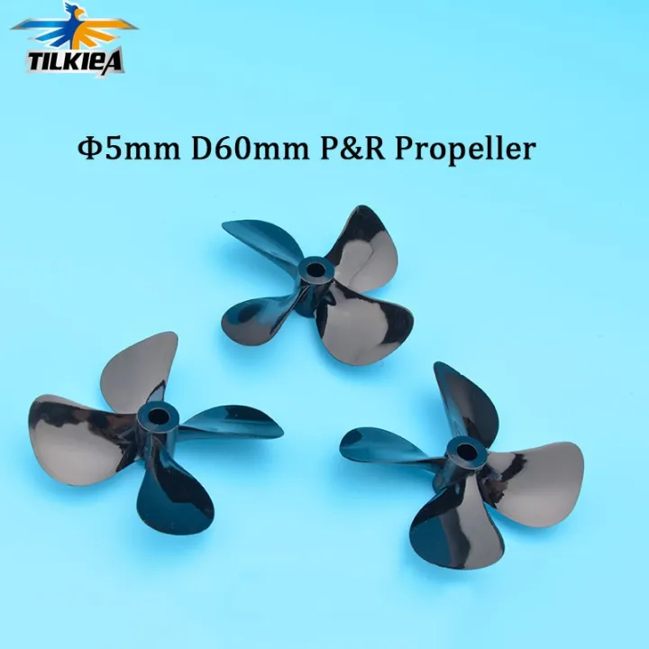 High Quality 5Mm RC Boat Propeller Four Blades Paddle 4 Blades Positive