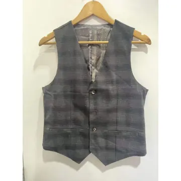 Mens grey sale vest outerwear