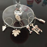 Wine charms New Fashion Design 6PCS Wine Glass Charms Rings Marker Party Bar Table Decorations