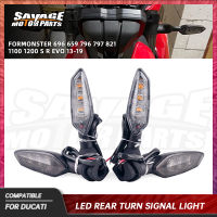 ไฟเลี้ยว LED สำหรับ DUCATI MONSTER 696 659 796 797 821 1100 1200 S R EVO 13-19อุปกรณ์เสริมรถจักรยานยนต์มอเตอร์ Lndicator โคมไฟ