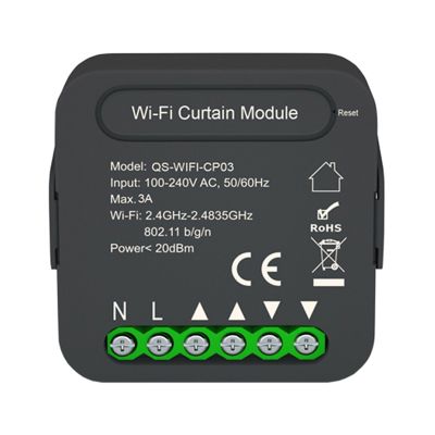 Curtain Switch Module Accessories Curtain Switch Black Grey Wifi-CP03 Tu-Ya /WiFi for Roller Shutter Blinds Motor Smart Home Google Home Alexa Control