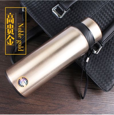 New Large-Capacity Thermos Cup Outdoor Portable Cup Vacuum Stainless Steel Water Cup Lettering LOGO 【Bottle】