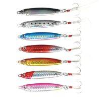 【cw】 10/15/20/30g jig Shone Hard Spinning Bait Feather Metal jigger Fishing Bass Colorful Crankbait Jigging Sinking