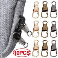 ☋✱ 10Pcs Zipper Slider Metal Small Clasp Repair Kit Replacement for Broken Buckles Zippers Puller Head Suitcase Zipper Pull Tab