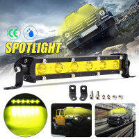 [Faster YG] ไฟ LED สปอร์ตไลท์7 "18W สำหรับรถ ATV เรือขับรถ4WD ออฟโร้ดสีเหลือง