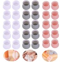 36pcs Round Chair Legs Caps Furniture Silicone Protection Covers Table Feet Cover Pad Anti-Slip Bottom Pad Prevents Scratches