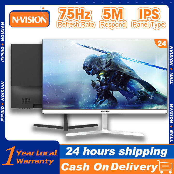 Nvision 24 Inch Monitor Pc Computer Monitor Gaming Monitor Ips Panel