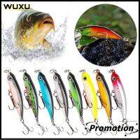 WUXU 3Pcs เอบีเอสเอบีเอส Sinking minnow wobblers เทียมเทียมเทียม สีสันสดใส เหยื่อตกปลาแท่งเล็กสีขาว มินิมินิ ดินสอจมอยู่ใต้น้ำ เหยื่อพลาสติกแข็ง