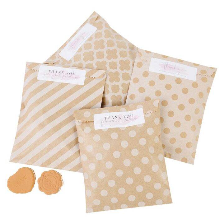 50-25pcs-blank-thank-you-paper-packaging-bags-18x13cm-polka-dot-stripes-gift-cookies-candy-bag-for-wedding-birthday-baby-shower-tapestries-hangings