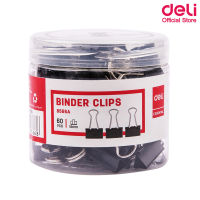 Deli 8566A Binder Clips 25 mm คลิปหนีบกระดาษขนาด 15 mm 60 ชิ้น ลวดเสียบกระดาษ คลิปเสียบกระดาษ คลิปหนีบกระดาษ อุปกรณ์สำนักงาน เครื่องใช้สำนักงาน เครื่องใช้ออฟฟิศ