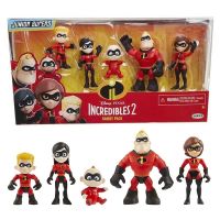 Action FiguresZZOOI Disney The Incredibles 2 Dash Parr Jack 5PCS/LOT PVC Action Figure Toy Model Doll for Children Christmas Gift Action Figures