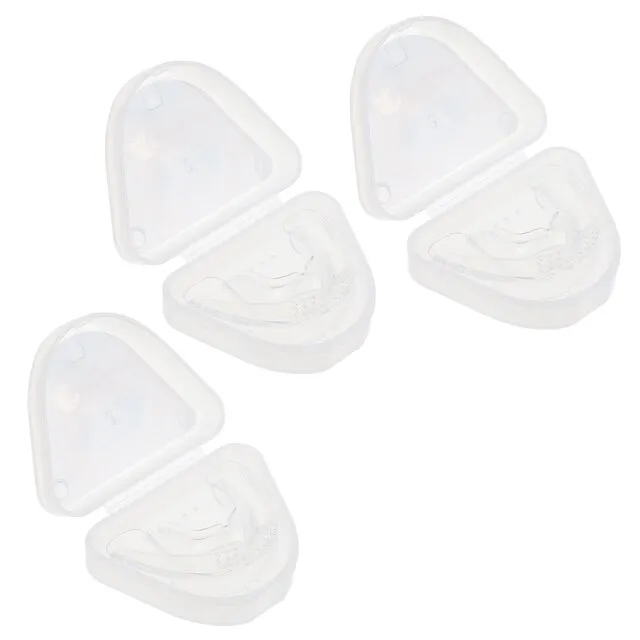 3 Sets Brace Underbite Teeth Retainer Invisible Guard TPE Tooth Sockets for Night Children Home