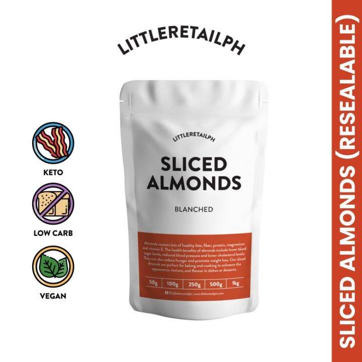 Sliced Almonds (Blanched) Keto Low Carb Approved Lazada PH