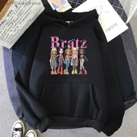 Bratz Hoodie Wanita Lengan Panjang Atasan Kawaii Besar Y2K Pakaian Wanita Lucu Kaus Untuk Pria Harajuku Y2K Hoodie Size Xxs-4Xl