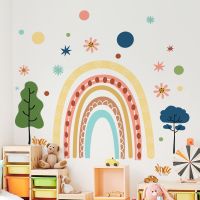 ■✈▣ MS1562 large rainbow flower wave point wall stickers room sitting room adornment wall adhesive wholesale wall stickers