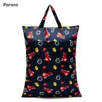 pororo hanging nappy bag with double pockets super large size waterproof PUL cloth diaper bag pail liner with hanging handle