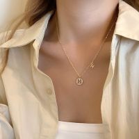 Simple Gold Color Zircon Letter H Pendant Necklaces for Women Sweet Girl Clavicle Chain Versatile kpop Aesthetic Jewelry Fashion Chain Necklaces