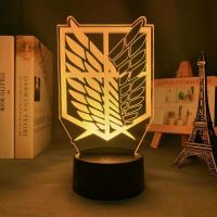 Anime Attack On Titan LED Night Light Anime Figure 3d Lamp Bedroom Decor Child Kids Birthday Gift EREN Anime Lamp Warm light