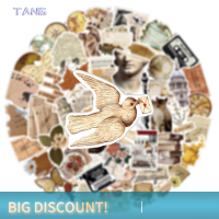 ?【Lowest price】TANG สติกเกอร์กราฟฟิตีศิลปะแนวย้อนยุค50ชิ้นสติกเกอร์ติดรถกระเป๋าแล็ปท็อป