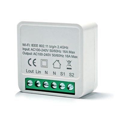 Smart Switch WIFI Light Switch Breaker Module Bluetooth Switch Wireless Remote Control Switch for Home,1/2 Way 16A