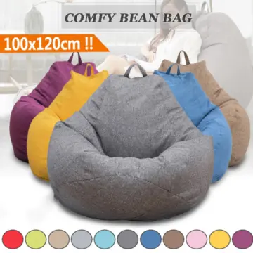 Extra Large Bean Bag Chairs for Adults Kids Couch Sofa Cover Indoor Lazy  Lounger