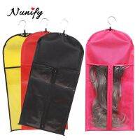 Wig Storage Bag With Hanger Non-Woven Suit Case Bag Package With Wooden Hanger For Virgin Hair Weft &amp; Clip In Hair Extension