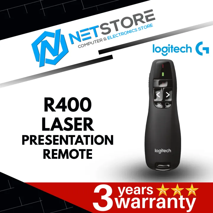 LOGITECH R400 LASER PRESENTATION REMOTE 910001361 Lazada