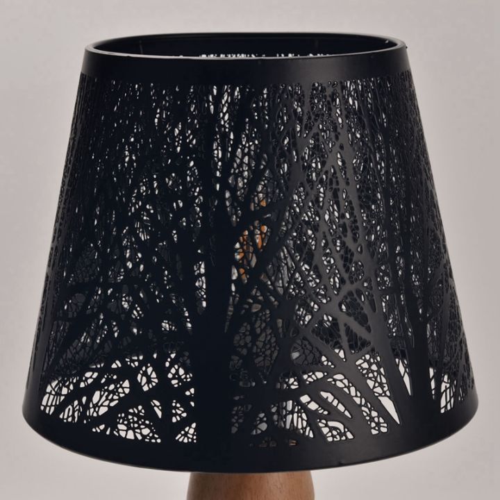 2x-small-lamp-shade-clip-on-bulb-barrel-metal-lampshade-with-pattern-of-trees-for-table-chandelier-wall-lamp-black