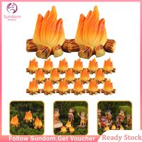 20pcs Miniature Campfire Model Fire Props Props Miniature Decoration