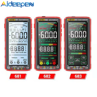 Aideepen ANENG หน้าจอสีLCD มัลติมิเตอร์แบบดิจิทัลแบบชาร์จได้6000นับโอห์มมิเตอร์หมวกเครื่องทดสอบแรงดันไฟฟ้าไดโอดโอห์ม