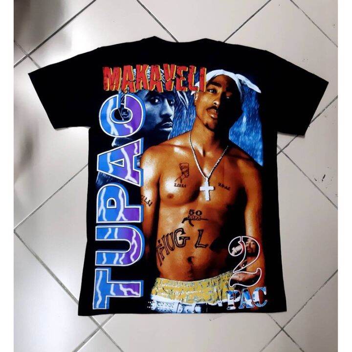 2023-เสื้อวง-2pac-hip-hop-t-shirt-เสื้อยืด-2pac-tupac-rapper-เสื้อยืด