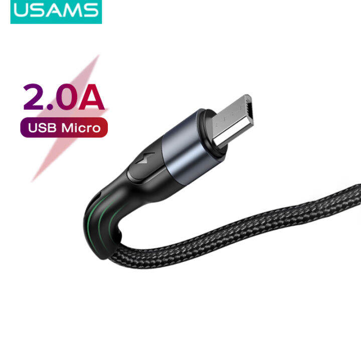 USAMS Fast Charging Cord For Android Phone Charger Micro USB Cable for  Samsung, Xiaomi, Redmi, LG, ASUS Zenfone  QC  Mobile Phone |  