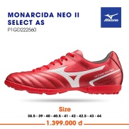 CHÍNH HÃNG Giày bóng đá Mizuno Monarcida Neo 2 Select As màu đỏ trắng RED