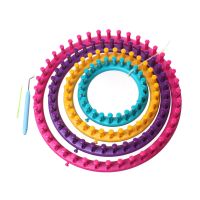 DIY Hand Knitting Machine Sewing Material Accessories Loom Needlework Kit Tools Circular Knit Weaving Handmade Scarf Hat Sewing Knitting  Crochet
