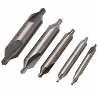 5Pcs HSS Combined Center Drills Bits High Speed Countersink Tool Kit 60 Degree Angle Bit Metric 1.5mm 2.0mm 2.5mm 3mm 4mm