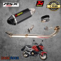 ท่อmsx125ทุกรุ่น ท่อhonda ท่อakrapovic เคฟล่า msx125 ท่อแต่ง msx125 ทุกโฉม เสียง แน่น นุ่ม ทุ้ม ไม่แต่งในรอบสูง ระบายความร้อนได้ดี อัตราเร่งดีขึ้น ตรง