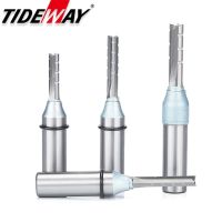 Tideway 1/2 Shank 3 ขลุ่ยตัดตรงเราเตอร์บิต TCT Cutters งานไม้ CNC Trimming Slot Bits Milling Cutter สําหรับไม้