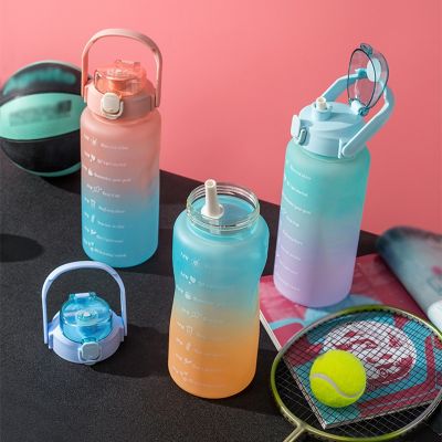 【CW】 2000ml Bottle Cup Large Capacity Kettle Canteen Leakproof Plastic BPA Drinkware