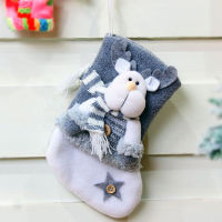 Christmas Sockings Gift Bag Ornaments Cute Cartoon Plush Elk Gift Bag For Christmas Holiday Fashion New Christmas Sockings Gift