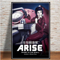 Ghost In The Shell Fight Police Anime Posters And Prints Canvas Painting Pictures Wall Art Abstract Decorative Home Decor Quadro