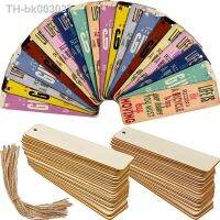 ❀▽ 5/10/20/36pcs Wooden Bookmark With Rope Blank Diy Handmade Craft Wooden Sign Unfinished Label For Home Decoration Supplies