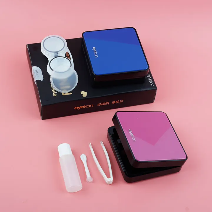 Kay contact lens box portable Cosmetic Contact Lenses storage companion