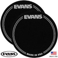 Evans™ Bass Drum EQ Patch แผ่นเสริมติดกลองเบส สำหรับกระเดื่องเดี่ยว แพ็ค 2 ชิ้น รุ่น EQPB1 (EQ Black Nylon Single Patch) ** Made in USA **