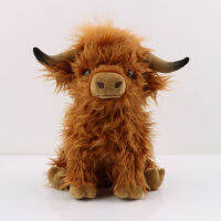 Highland Cow Kyloe Plush Toys Cute Imitation Longhair Cowdoll Ornaments Crafts Collectibles Trend|ไฮแลนด์วัว Kyloe ของเล่นตุ๊กตาน่ารักเลียนแบบ Longhair Cowdoll เครื่องประดับงานฝีมือของสะสมแนวโน้ม